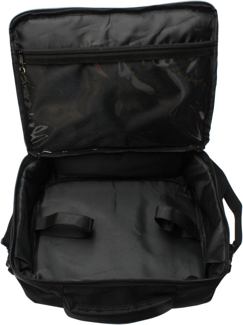 DiveTec Scuba Diving Regulator Bag - Compact Durable Travel Storage with Suitcase Buckle, Detachable Shoulder Strap, Interior Hook-and-Loop Straps & Transparent Document Pocket for Gear Protection - Image 3
